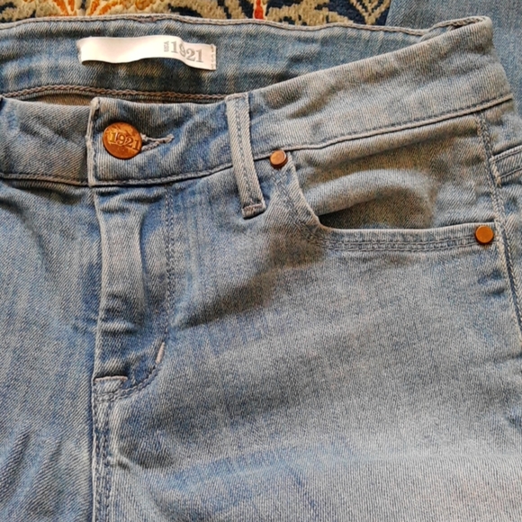 USA 1921 Faye Light Fade Blue Skinny Jeans Size 25 - Picture 5 of 7